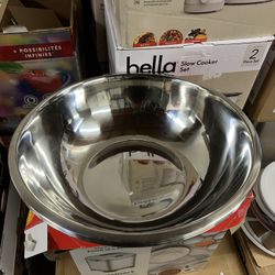 Winco 13 Quart Mixing Bowl, Standard Weight, Stainless Steel