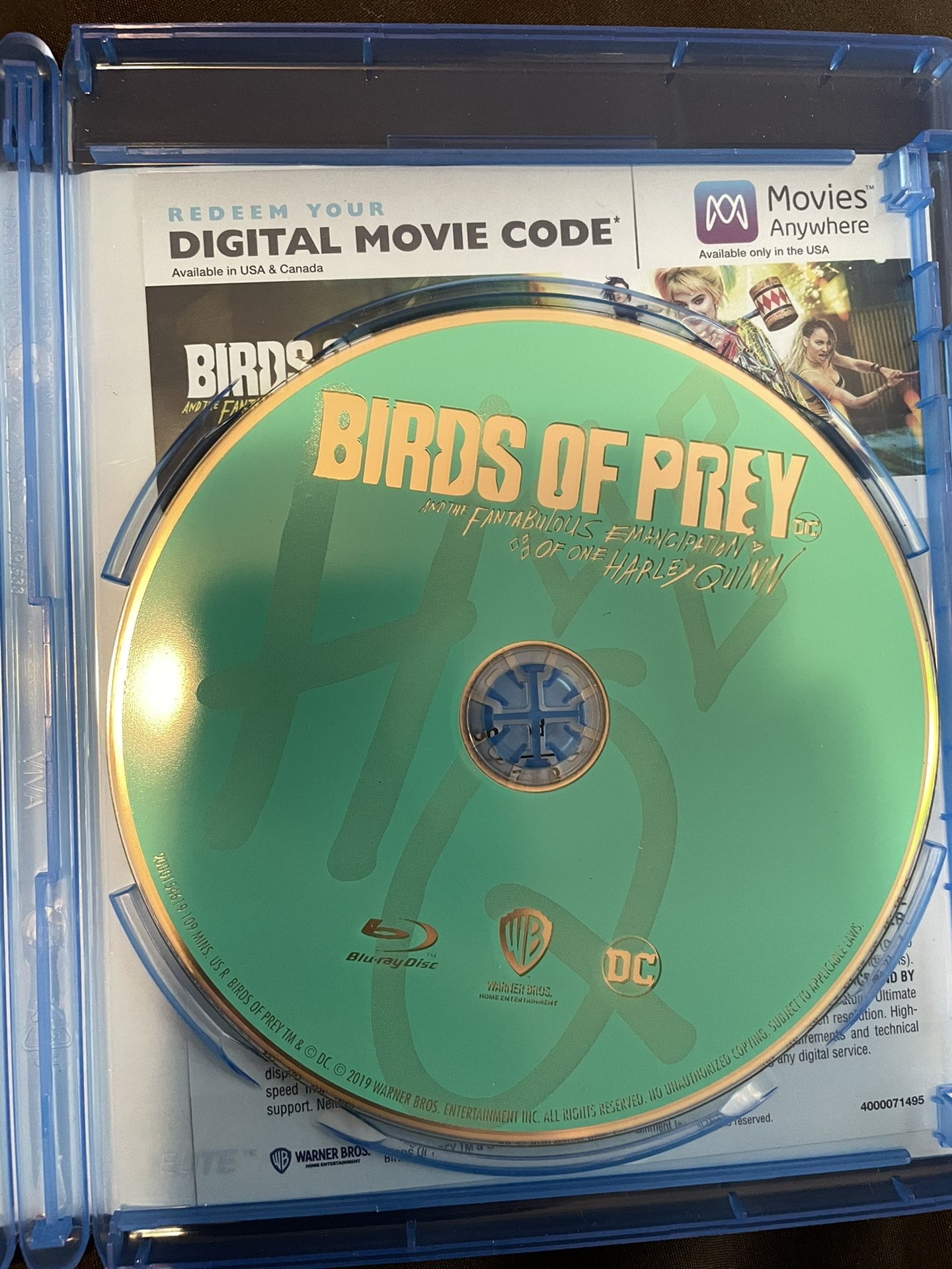 Blu-Ray Birds Of Prey