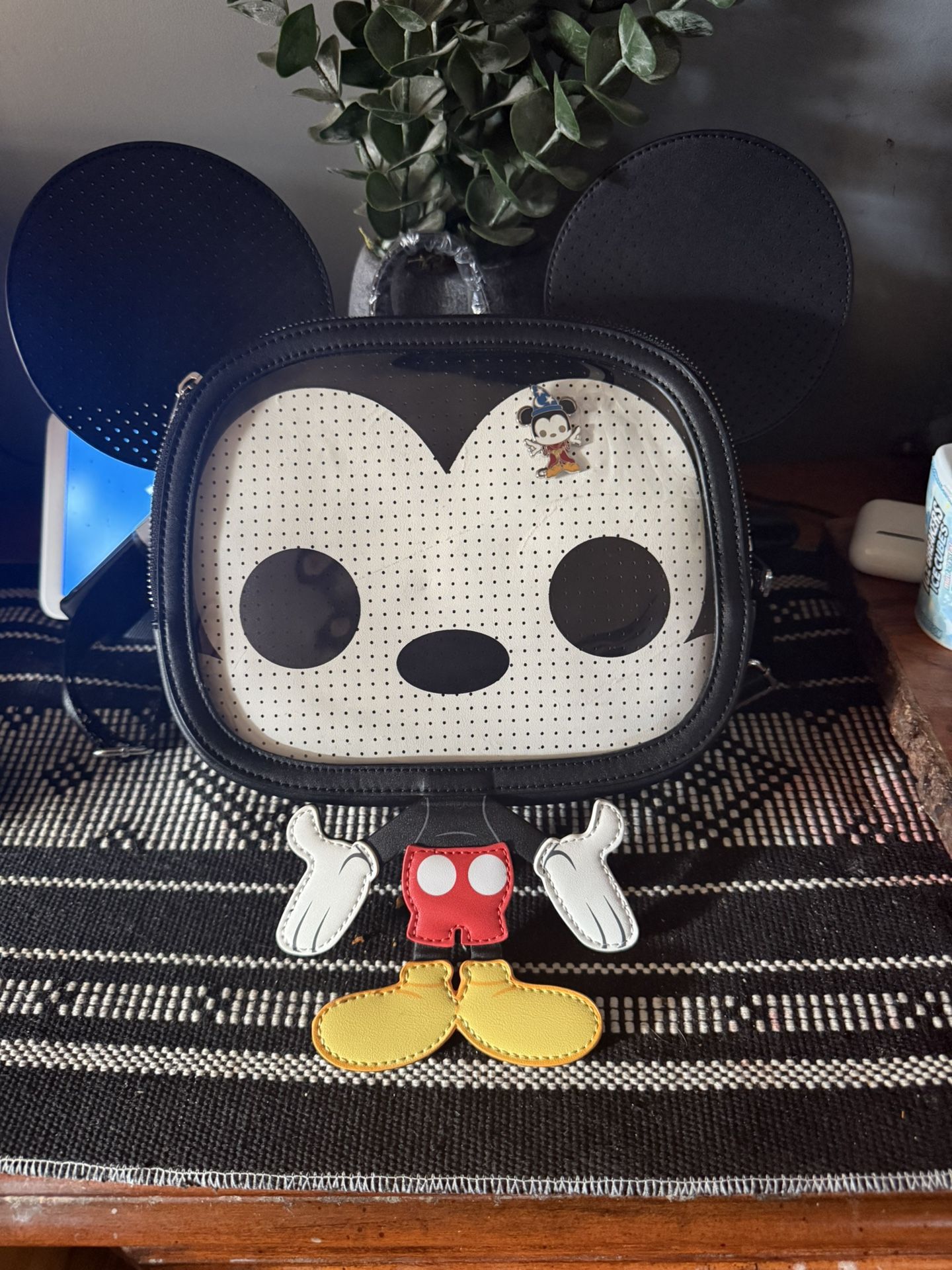 POP! By Loungefly Disney Mickey Mouse Pin Trader Collector Cosplay Mini Backpack