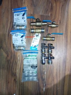 Pex and SharkBite shut off valve combo package $100 brand new