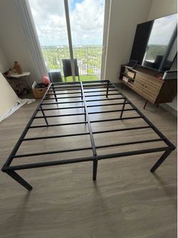 Full Memory Foam Mattress and Metal Platform Bed Frame