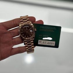 Rolex presidential Chocolate Dial 