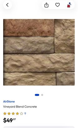 Flat edge stone