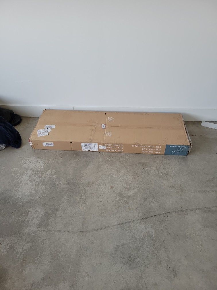 Unopened Modern Black TV Stand / Media Console (NEW in Box)