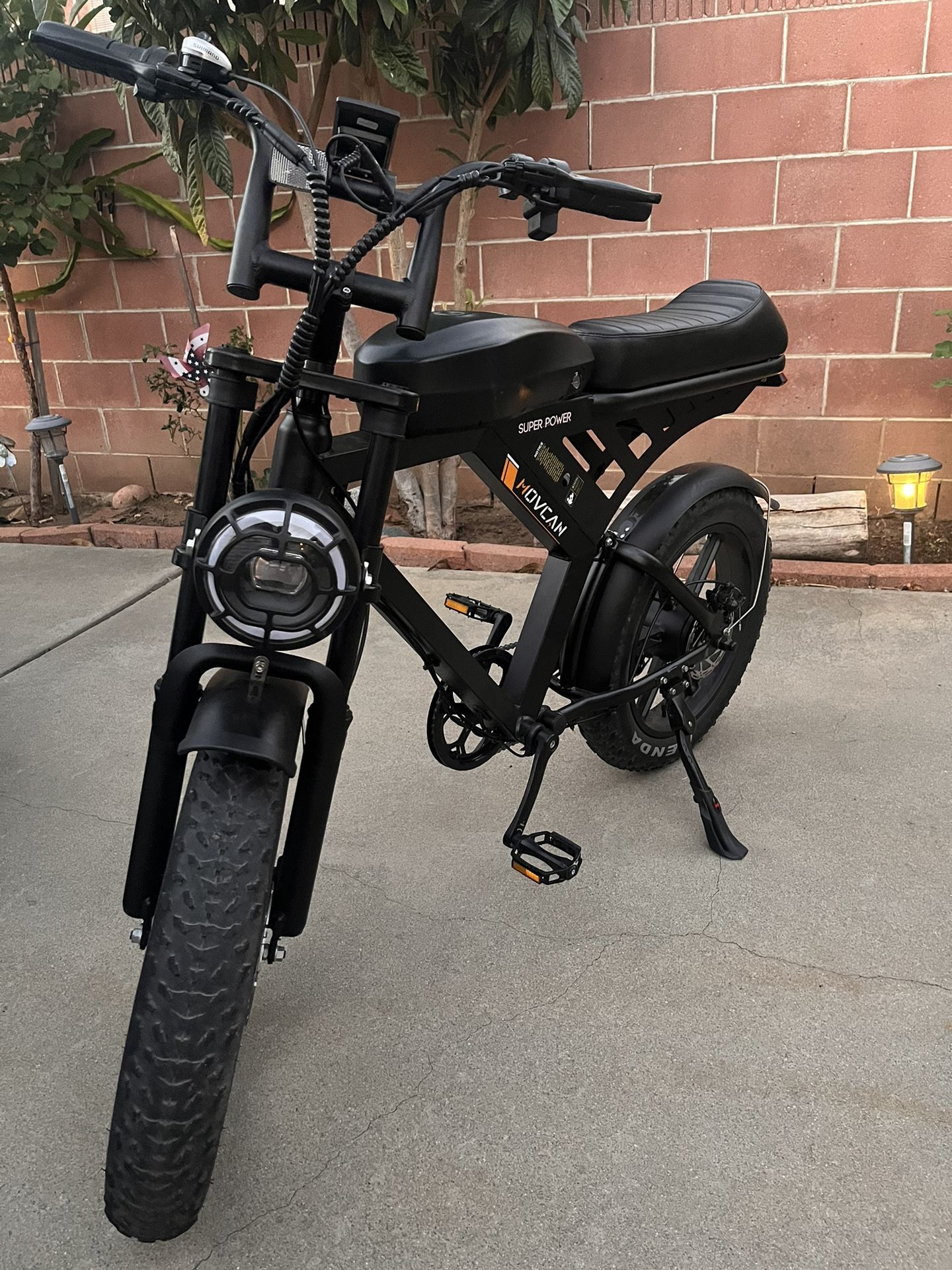 MOVCAN Electric Bike for Adult 1500W/1000W Motor 20 in Fat Tire Ebike,Up to 32MPH/28MPH