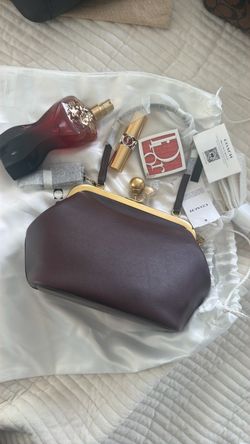 Coach Kisslock bag maple/ brass ( burgundy )