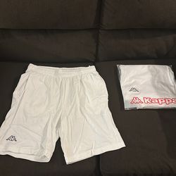 Men’s Kappa White shorts size small and medium