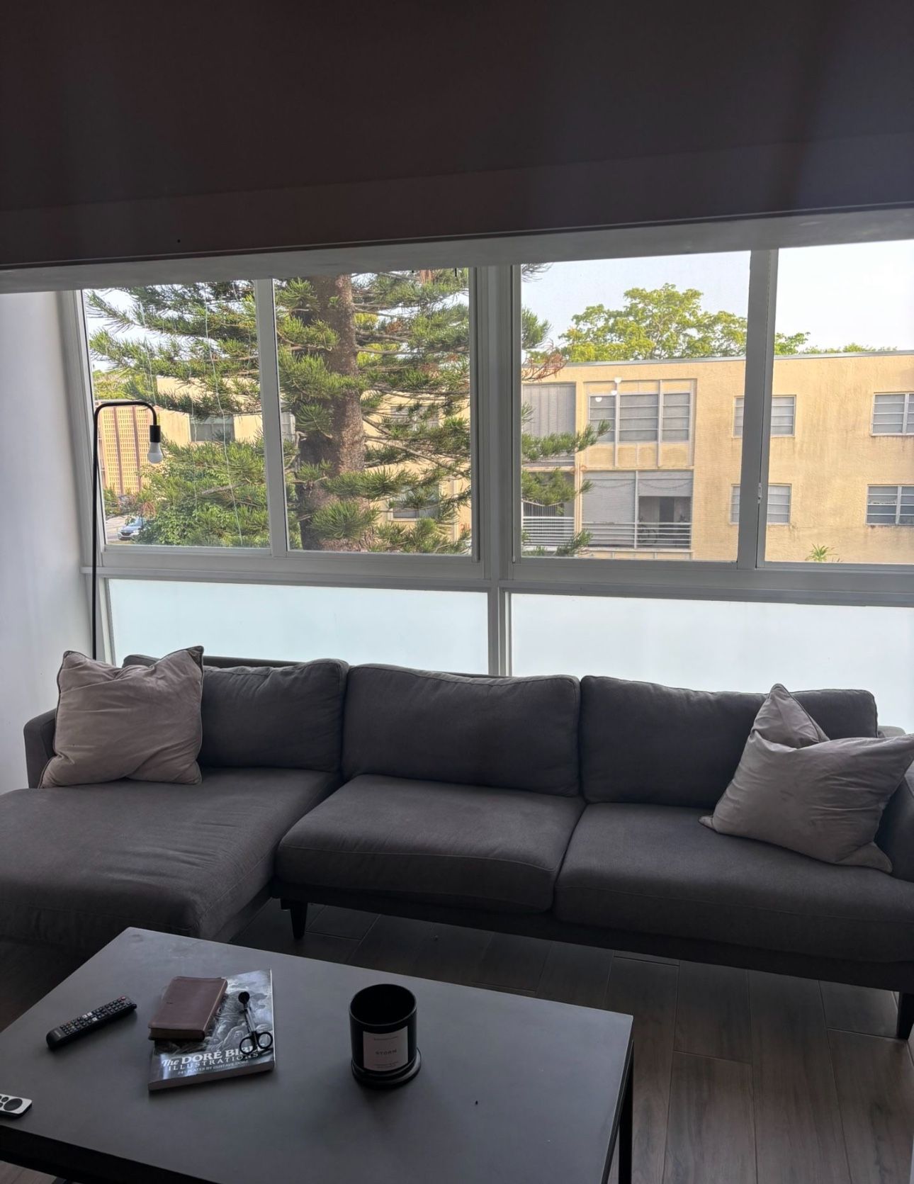 L Shaped Couch Gray Fabric Couch For Sale Price Negotiable
