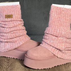 UGG Classic Mini Dipper Legwarmer Boot Pink Dawn | Women’s Size 5