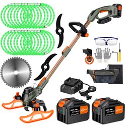 New WeGofly 13 Cordless String Trimmer 2x21V Batteries 4-in-1 Electric Weed Wacker. Retail $99.00
