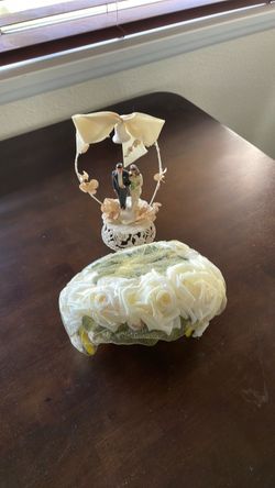 Vintage Wedding Headpiece and Cake Top