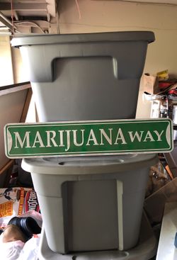 Marijuana way street sign