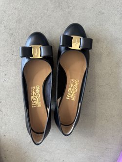 Salvatore Ferragamo Vara Leather Pumps