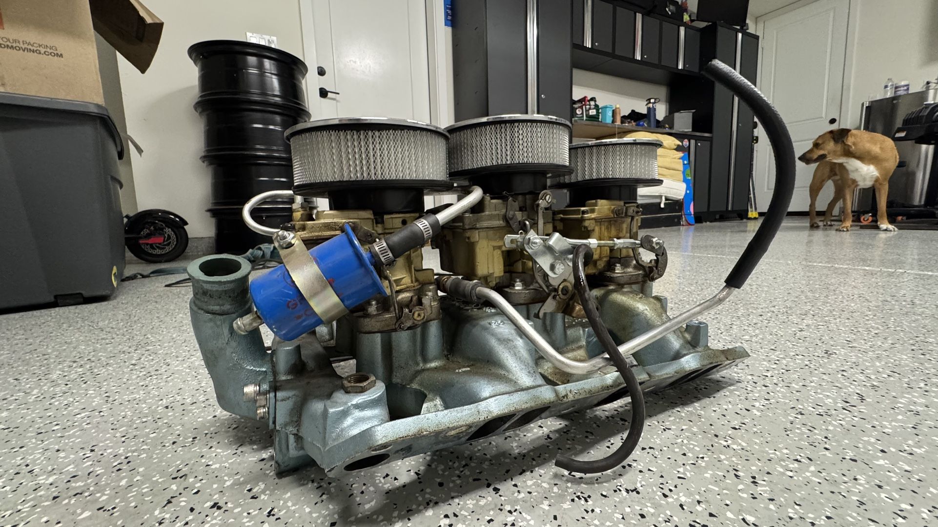 Factory 1966 Pontiac Tri-Power Intake & Carburetor Setup – (contact info removed)