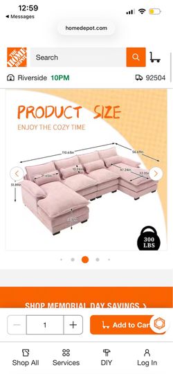 Pink couch