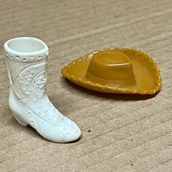 Vintage Doll Boot 1960s.     Doll Hat