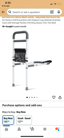 Adjustable Bed Assist Rail