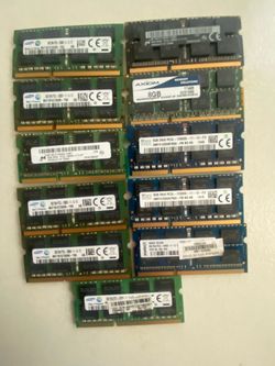 8GB DDR3 Ram - 11 available