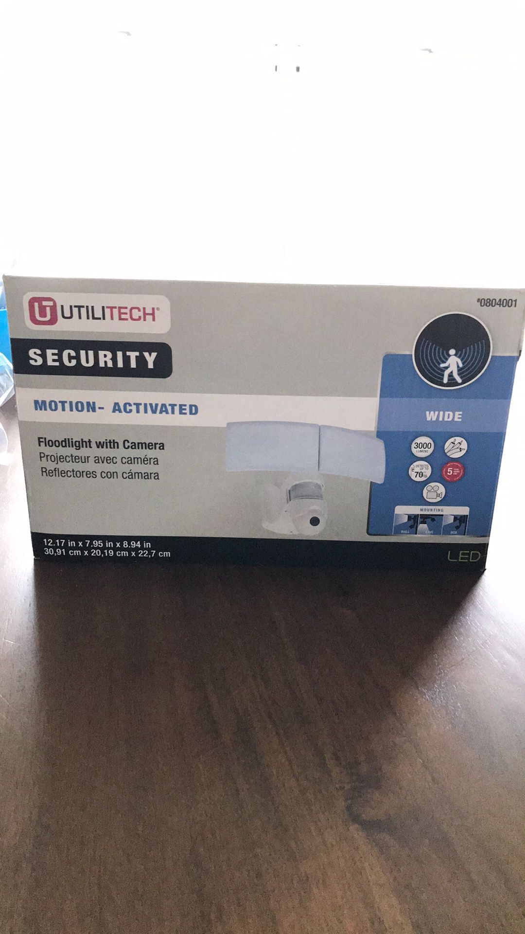 Utilitech Security Camera/Flood Light