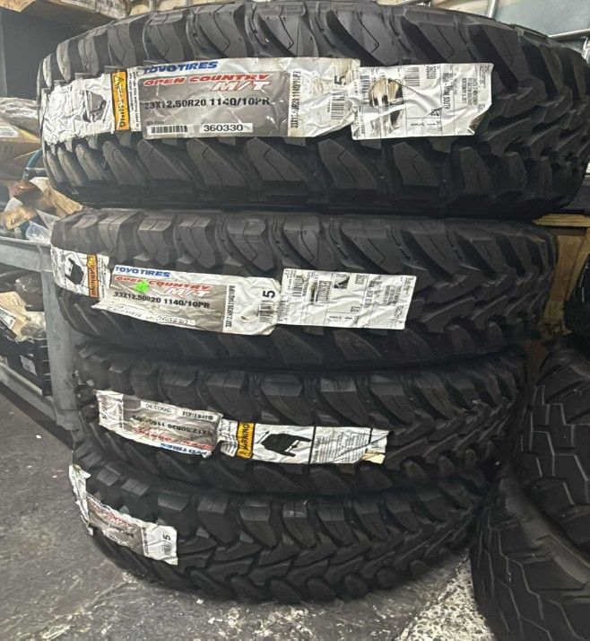 33 X 12.50 20 BRAND NEW SET OF 4 TOYO OPEN COUNTRY