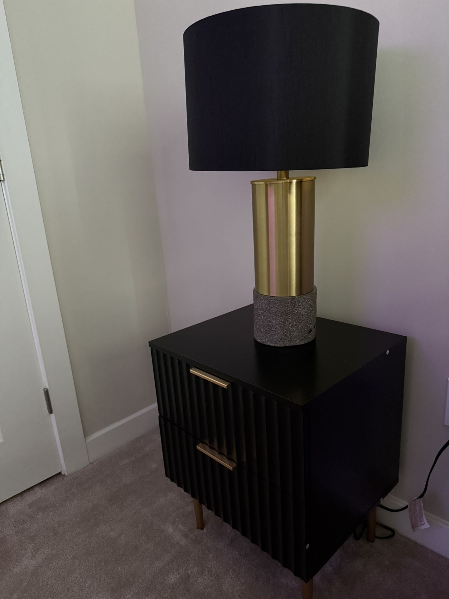 Luxury King Bedroom set Black/Gold