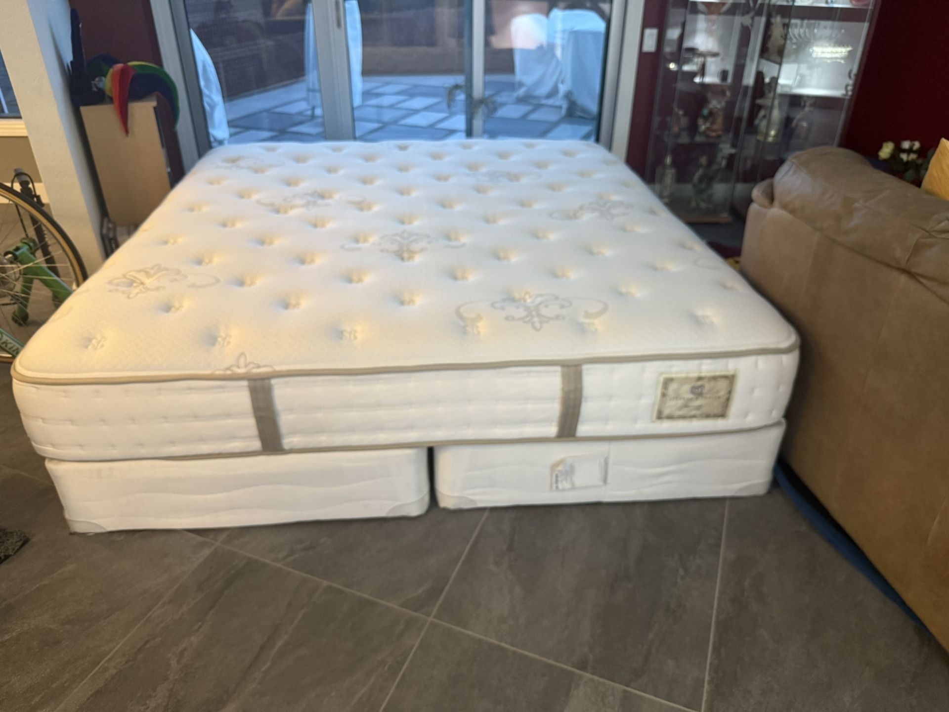 Sterns & Foster King Bed And Box Springs