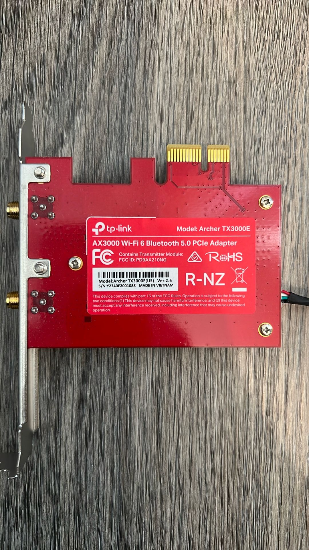 tp-link  ax3000 wifi 6 bluetooth 5 PCIE