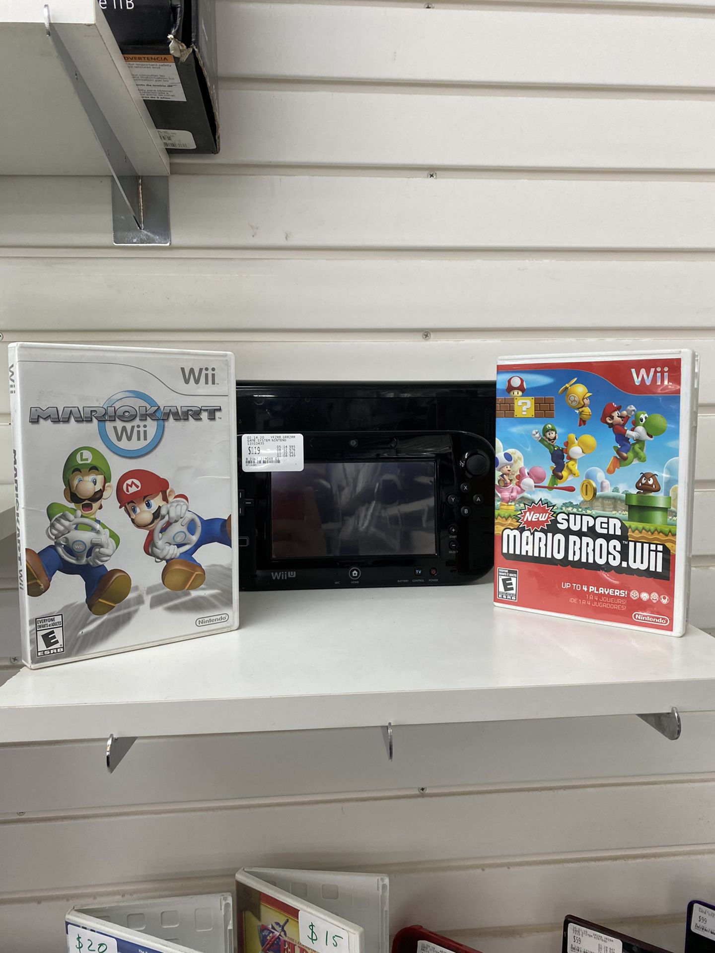 Nintendo Wii U with 2 games