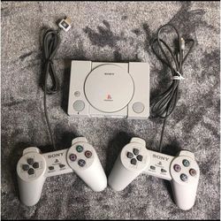 PS1 classic & 2 controllers