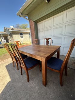 Dinning table with six chairs