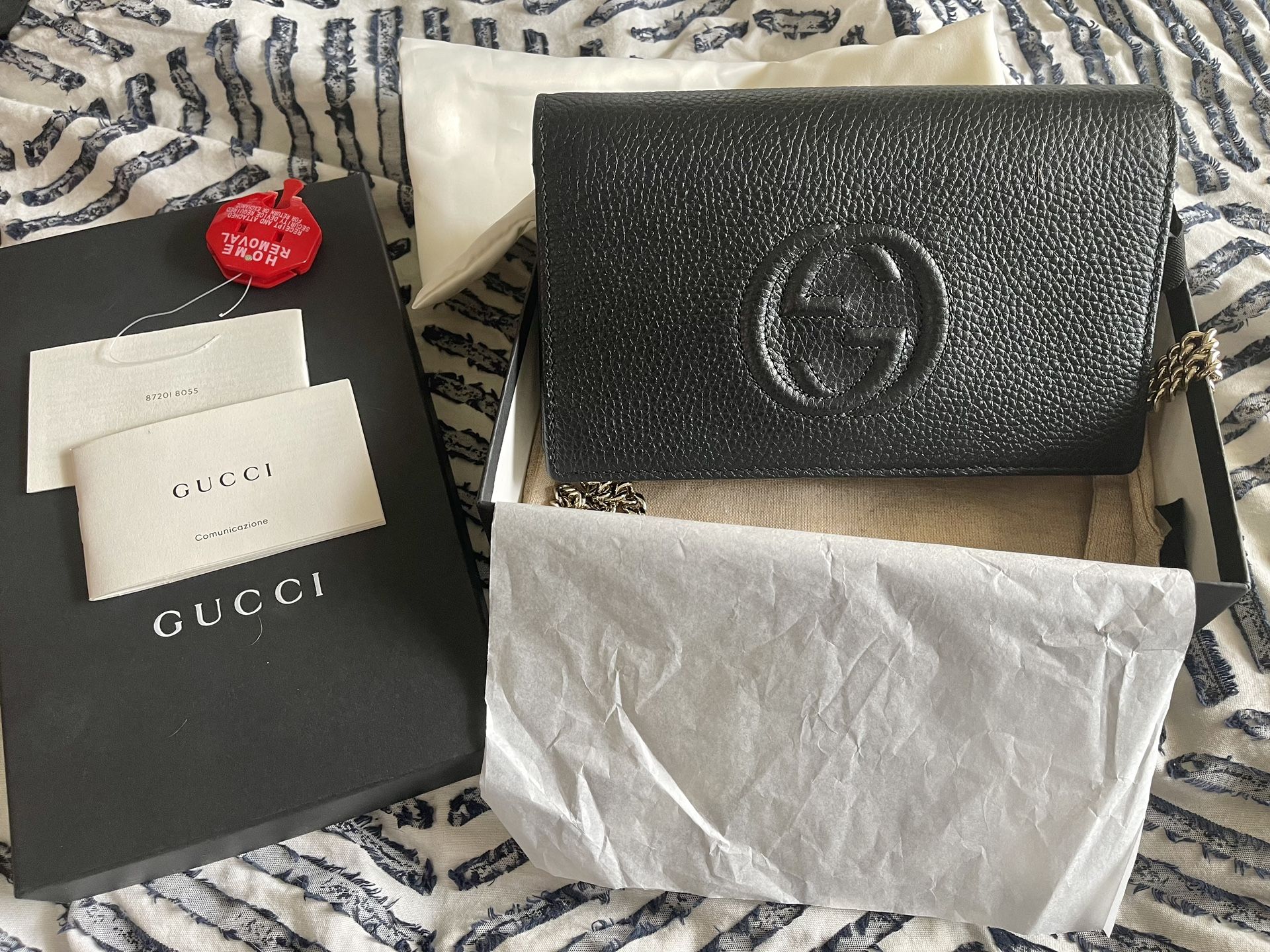 Gucci Soho Leather Wallet On chain