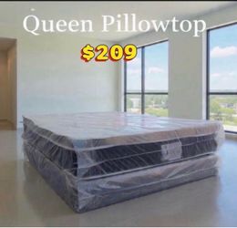 Queen Size Pillowtop Mattress and Box | Brand new