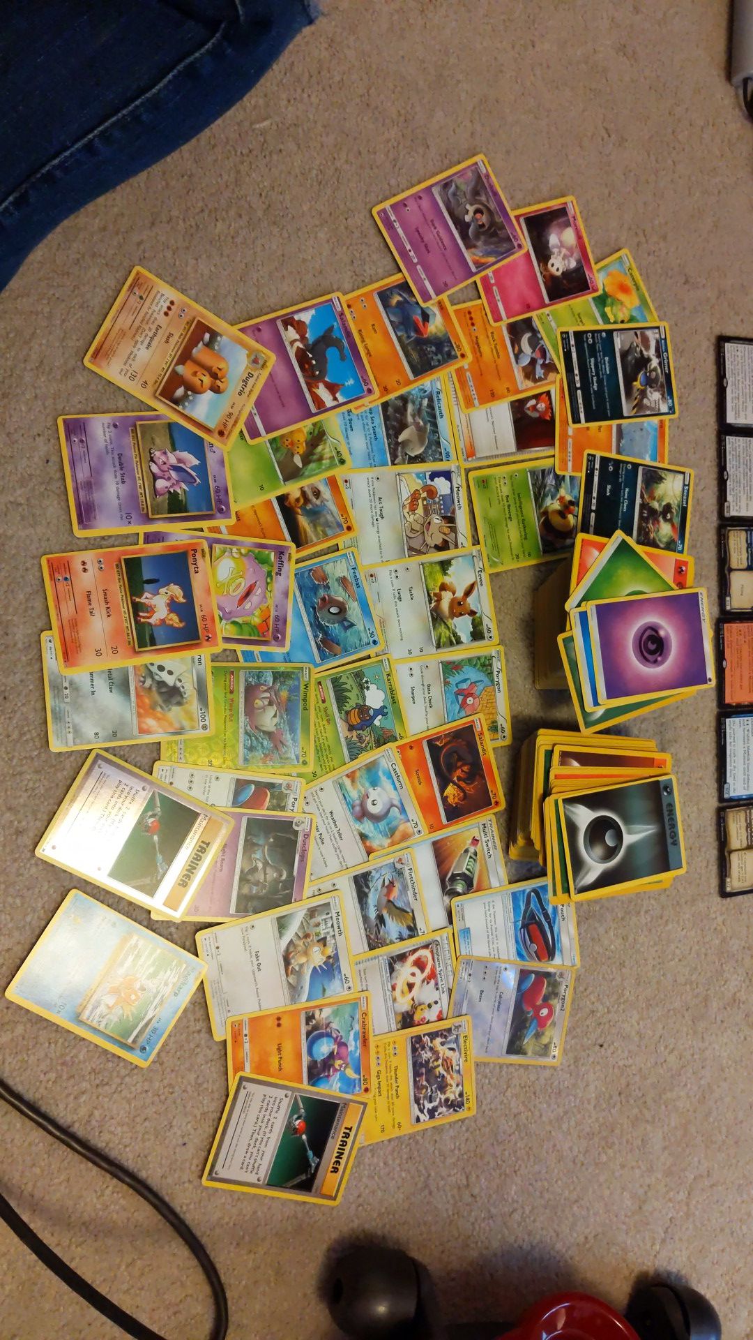 Pokemon Cards and Energy Cards
