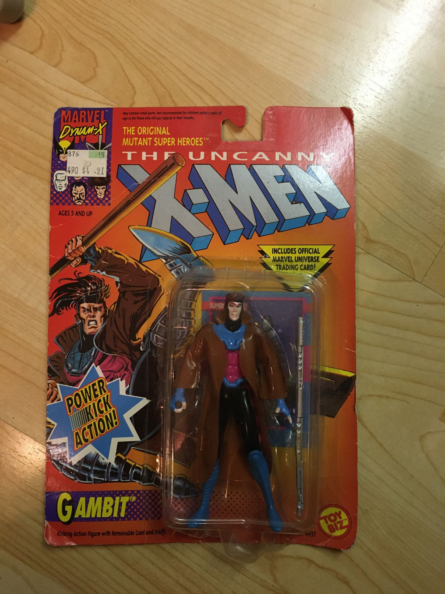 X-men Gambit action figure marvel toy biz 1992