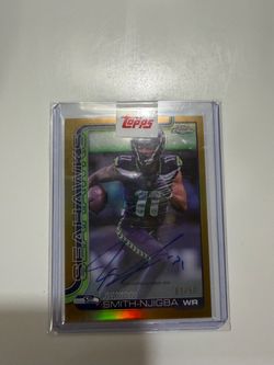 Jaxon Smith-Njigba Topps Chrome Auto Gold /50
