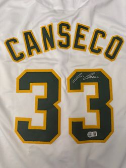 Jose Canseco Signed Oakland Athletics Jersey – Beckett Witness Authenticated