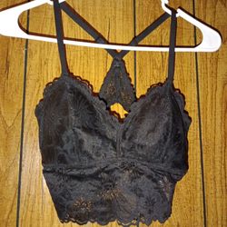 🩷lace  Bralet Black Small ," Never Used" - Still Available 