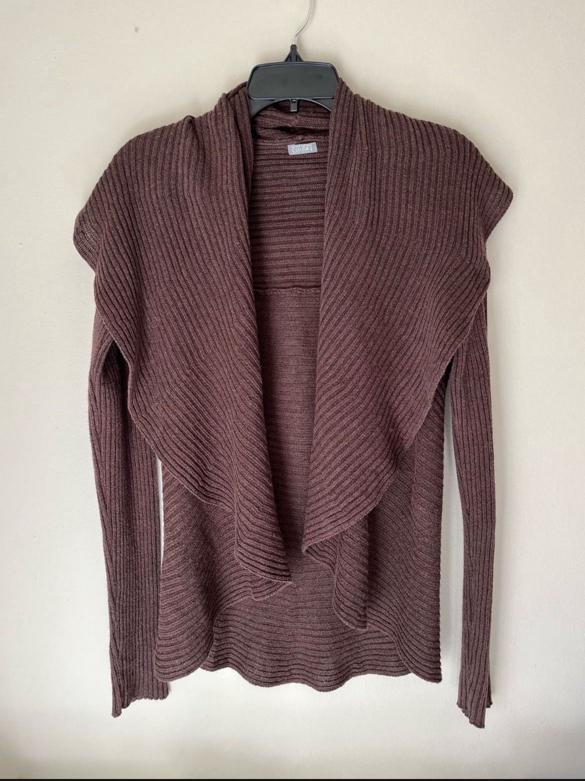 United Nations Colors Brown Elegant Cardigan Sz XS (Made In Italy) (Pick up🛒 In Bellevue) *Check out my Other Posts 💕