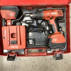 Hilti SF 181-A 18v Hammer Drill Cordless 3.0 Ah NiMH Batteries Tool Construction Power Handheld Rotary Concrete Masonry Heavy Duty Professional
