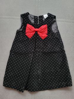 Holiday Velvet Dress For Toddler Girls