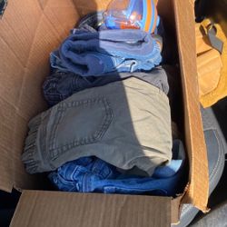 Toddler boy Clothes Shoes And Toy Lot 