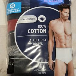 Jockey Classics 4 Full-Rise Briefs Size 34