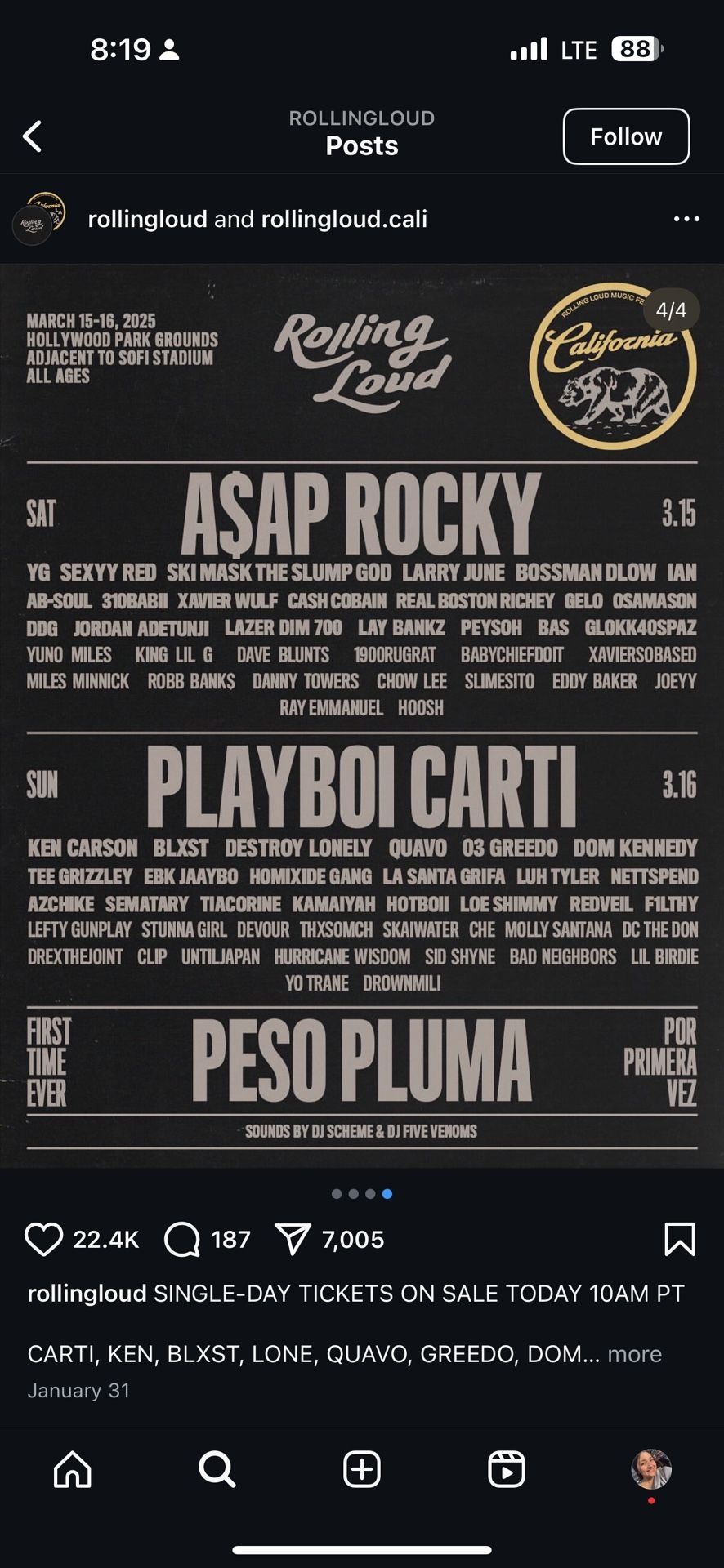 Rolling Loud Ticket