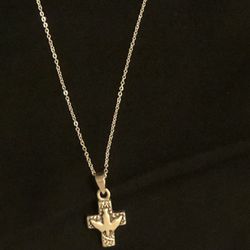 Silver .925 chain and cross with dove pendant