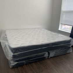 Queen Mattress Come With Free Box Spring - Free Delivery 🚚 To Reasonable Distance 
