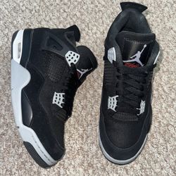 Nike Jordan 4  OG “Black Canvas” size 9.5 💯 (Worn 2x) ‼️