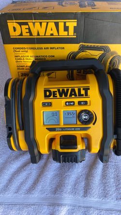 DEWALT  20V MAX CORDLESS AIR INFLATOR  TO TOOL ONLY BATTERY NOT INCLUDED NEW IN BOX $100 FIRM