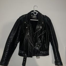 Vintage Italian Leather Biker Jacket