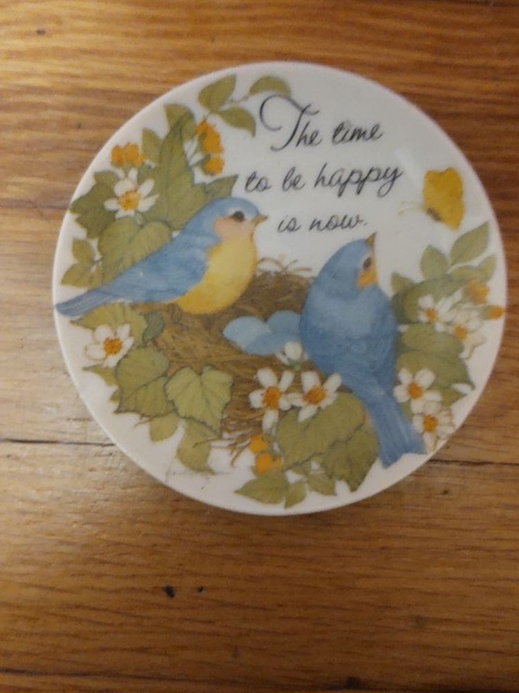 Small Painted Porcelain Plate