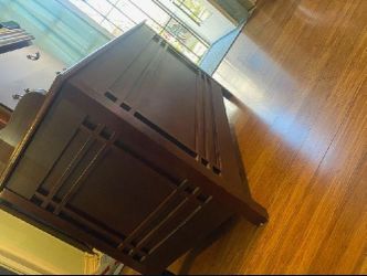 Red cherry bed chest